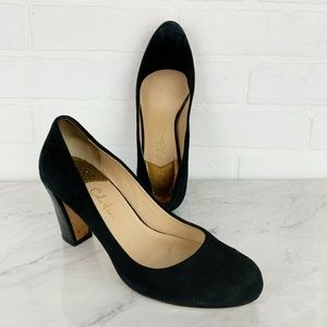 Cole Haan Black Suede Nikeair Pumps Leather Heels